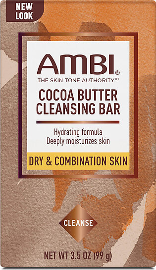 AMBI Skincare Cocoa Butter Cleansing Bar Soap 3.5 oz