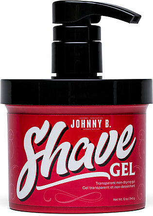 Johnny B. Transparent non-drying Shave Gel 12 oz.