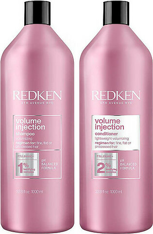REDKEN Volume Injection Shampoo & Conditioner Duo 33.8 oz