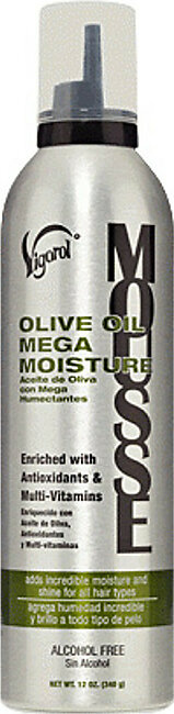 Vigorol Mousse Olive Oil Mega Moisture 12 oz