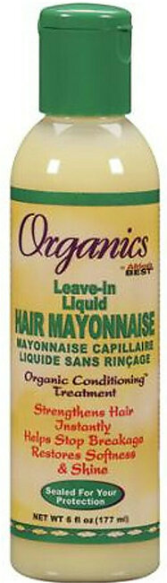 Africa's Best Organics Hair Mayonnaise Leave-In Liquid 6 oz