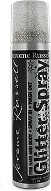 Jerome Russell Glitter Spray For Hair & Body Silver Color #86