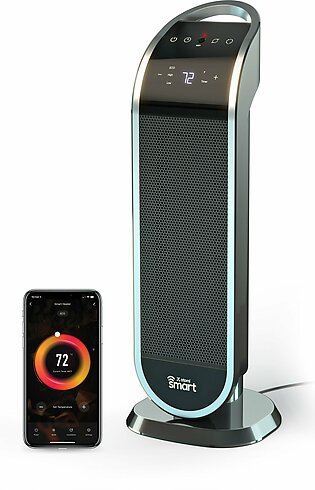 atomi smart 1500-Watt Ceramic Tower Indoor Electric Space Heater with Thermostat AT1481