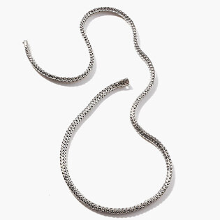 John Hardy Classic Chain 7.45mm Silver Necklace with Chain Clasp