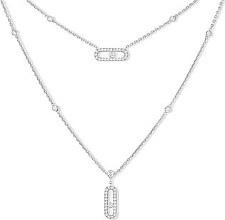 Messika Move Uno Pavé Diamond Layered Necklace