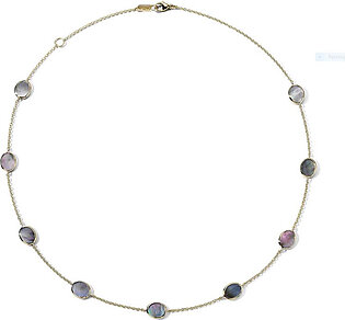 Ippolita Polished Rock Candy Confetti Necklace In 18K Gold