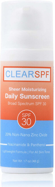 ClearSPF Sheer Moisturizing Daily Sunscreen SPF 30