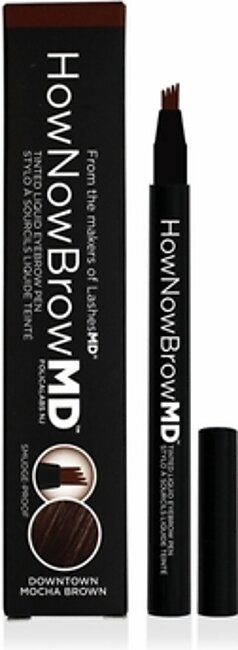 HowNowBrowMD Tinted Liquid Eyebrow Pen - Downtown Mocha Brown