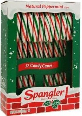 Candy Canes Peppermint Red Green White 12-Stick Box