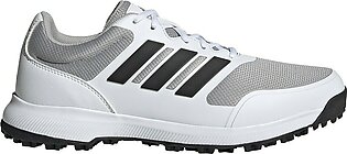 adidas Men's Tech Response Spikeless Golf Shoes 3011435- Core Black/Silver Metallic/Scarlet  Size 8 W  Size 8 Wide Core