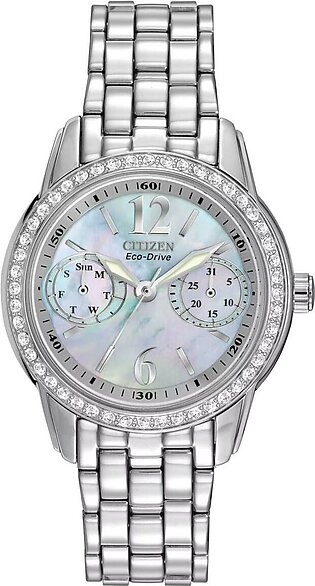 Citizen Stainless Steel Women's Eco-Drive Crystal Watch