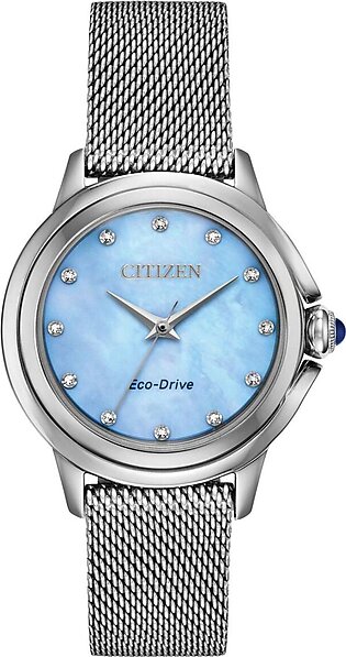 Citizen Stainless Steel Women's Eco-Drive Diamond Watch