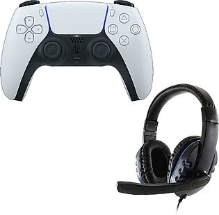 Sony DulalSense Controller with Universal Headset for PS5