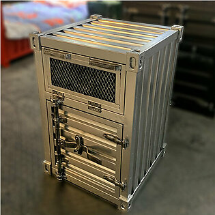 Shipping Container Cool Cabinet - Iron - Gray