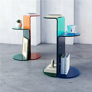 Modern Acrylic Side Table - Acrylic - 3 Colors