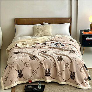 Creative Patterned Velvet Blanket - Orange - Pink - Distinctive and Stylish Patterns