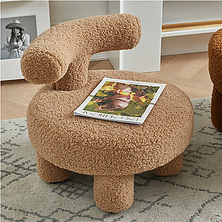Cozy Fleece Chair - Green - Brown - Mini Size