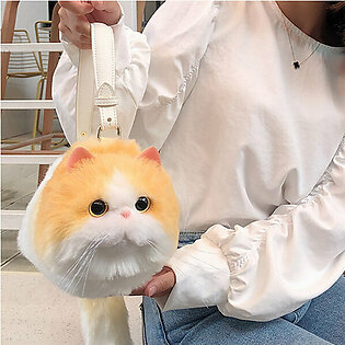 Adorable Fluffy Cat Handbag
