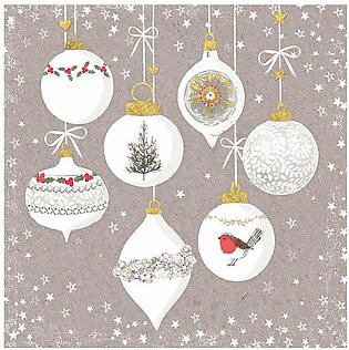 Ornaments & Snow Paper Beverage Napkins