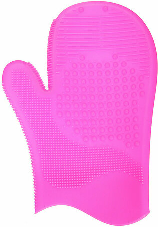 Silicone Makeup Brush Washing Glove Scrubber Cleaning Cosmetic Brushes Cleaner Mat 4 Colors
