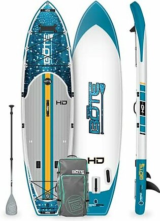 BOTE HD Aero Inflatable Stand Up Paddle Board, SUP with Accessories | Pump, Paddle, Fin & Travel Bag 11'6"
