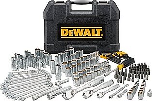 DEWALT Mechanics Tool Set, 1/4" & 3/8" & 1/2" Drive, SAE/Metric, 205-piece (DWMT81534)