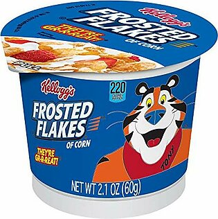 Kellogg's Frosted Flakes, Breakfast Cereal, Original, 2.1oz (60 Count)