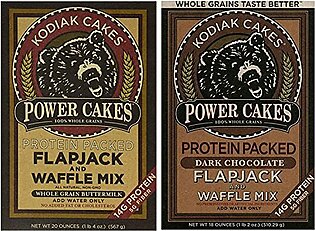 Kodiak Pancakes Mix Variety Pack. Convenient One-Stop Shopping For 2 Tasty Flapjack Power Cakes Pancakes and Waffle Mixes. Easy to Source These