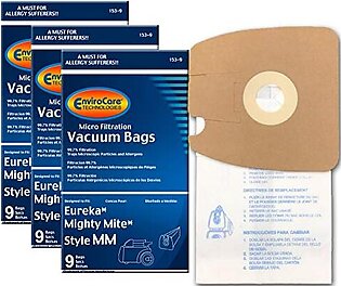 EnviroCare Replacement Micro Filtration Vacuum Cleaner Dust Bags Made to fit Eureka Style MM Eureka Mighty Mite 3670 and 3680 Series Canisters 27 Bags