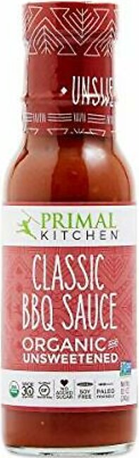 Primal Kitchen's Classic BBQ Sauce, Organic & Unsweetened, 8 oz, Pack of 2
