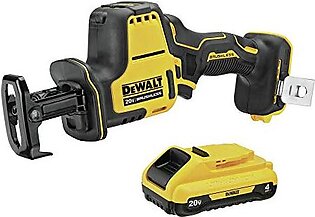 Dewalt DCS369B-DCB240-BNDL ATOMIC 20V MAX Lithium-Ion One-Handed Cordless Reciprocating Saw and 4 Ah Compact Lithium-Ion Battery
