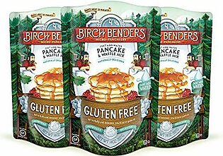 Gluten-Free Pancake and Waffle Mix by Birch Benders, Made with Brown Rice Flour, Potato, Cassava, Almond, and Cane Sugar, Family Pack, Just Add Water,