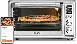 COSORI Air Fryer Toaster, 12-in-1 Countertop Convection Oven 32QT XL Large Capacity, Rotisserie, Dehydrator, 100 Recipes & 6 Accessories Included CS130-AO, Work with Alexa, 30L, Wifi-Sliver