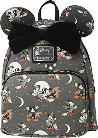 Loungefly Disney Mickey and Minnie Mouse Halloween Womens Double Strap Shoulder Bag Purse