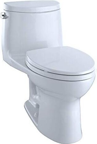 TOTO MS604114CEFG#01 UltraMax II Toilet, 1.28 GPF with SanaGloss, Cotton White