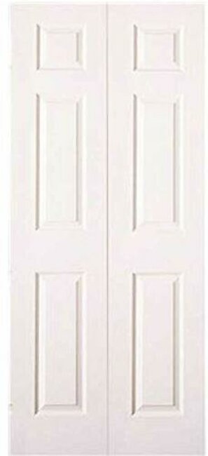 Masonite® Bi-Fold 6-Panel Door, Prefinished, Painted White, 30X80 in.